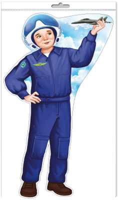 Плакат вырубной А3 Мальчик-летчик Ф-015579