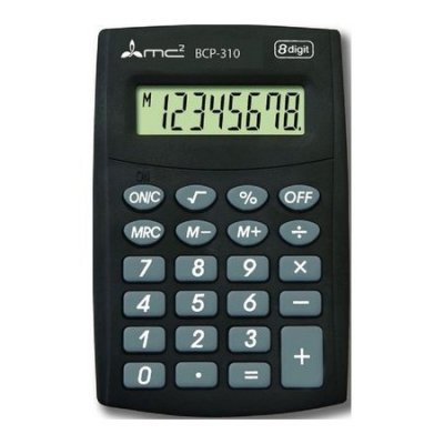 Калькулятор карманный 8 разрядный ВСР-310 МС2 размер 98*64*11мм