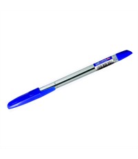 Ручка шариковая масляная синяя LINC Corona прозрачный корпус 3002N