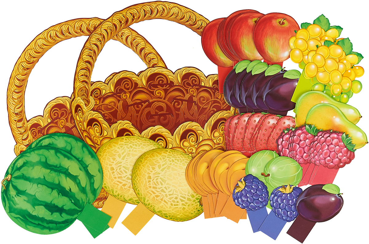 Дидактический набор Корзинка с фруктами и ягодами "Сфера"
