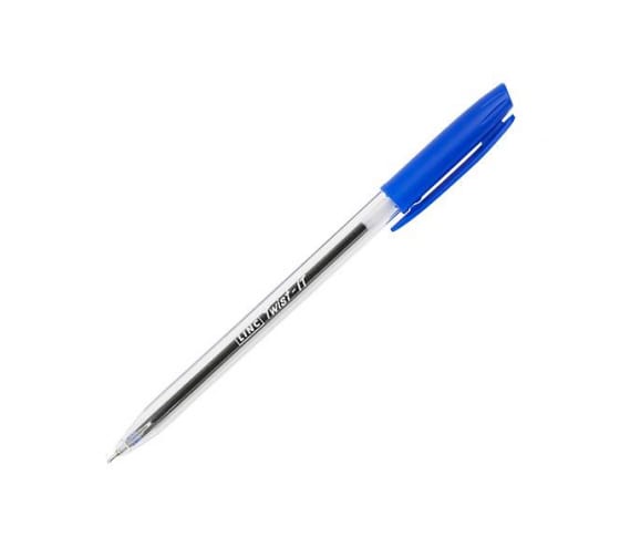Ручка шариковая синяя LINC TWIST-IT поворотный механизм игольчатый наконечник 