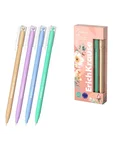 Ручка шариковая синяя 0.7 мм ErichKrause SLIM STICK PASTEL Bloom 61047