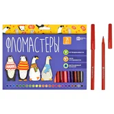 Фломастеры 24 цвета Феникс+ Арт-братва смываемые арт.67874