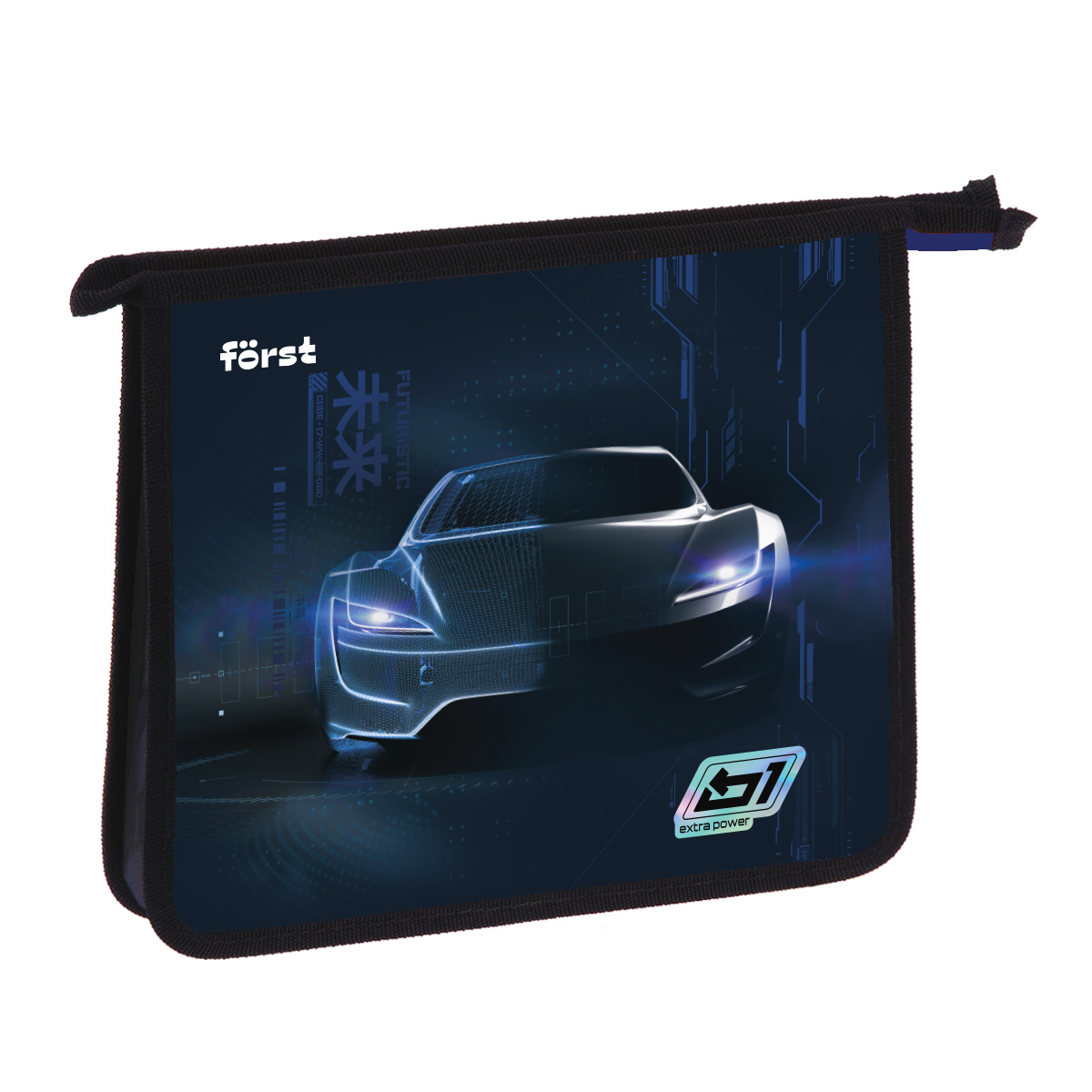 Папка для тетрадей на молнии 1 отделение А5 Forst "Extra Power" FT-PP-A50517