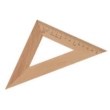 Треугольник 15 см деревянный  арт.С16