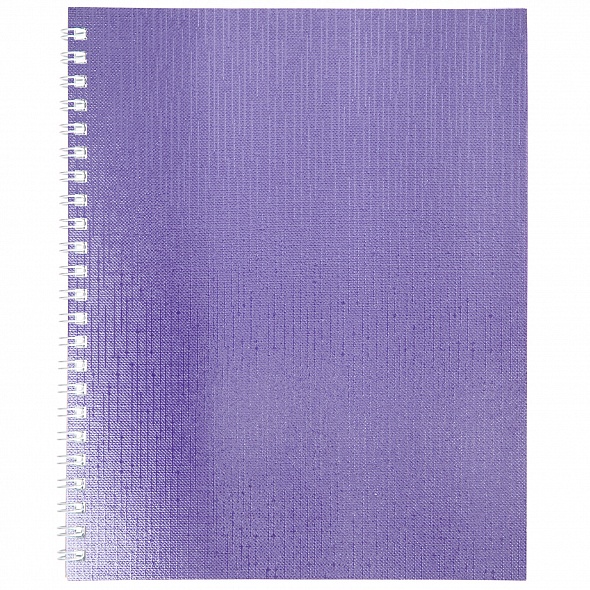Тетрадь 96 листов клетка А5 на гребне METALLIC "Фиолетовая" 0567
