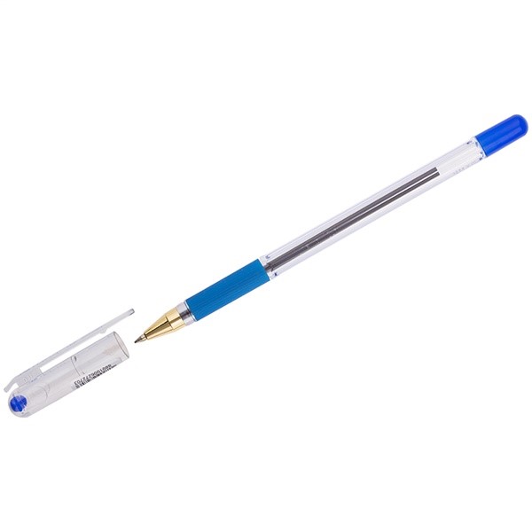 Ручка шариковая синяя MC-GOLD 0.7 mm ВМС07-02