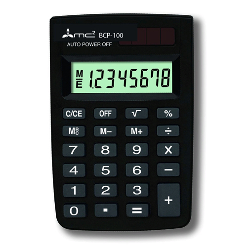 Калькулятор карманный 8 разрядный ВСР-100 МС2 размер 88*58*11мм