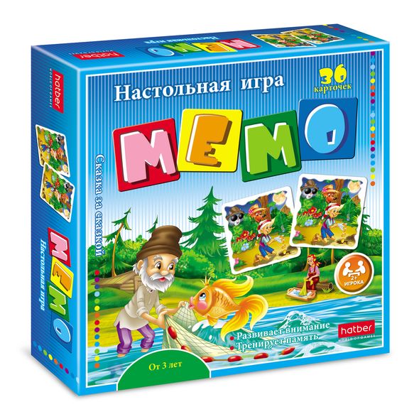Настольная игра МЕМО 36 карточек "Сказка за сказкой" 36ИиМ_16921