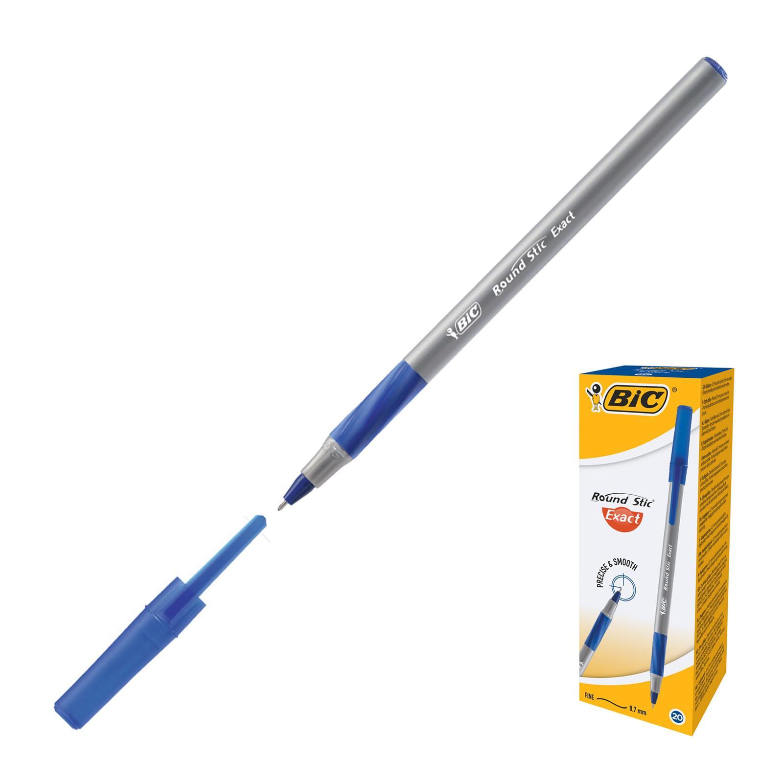 Ручка шариковая синяя BiC Round Stic Exact 0.7 мм