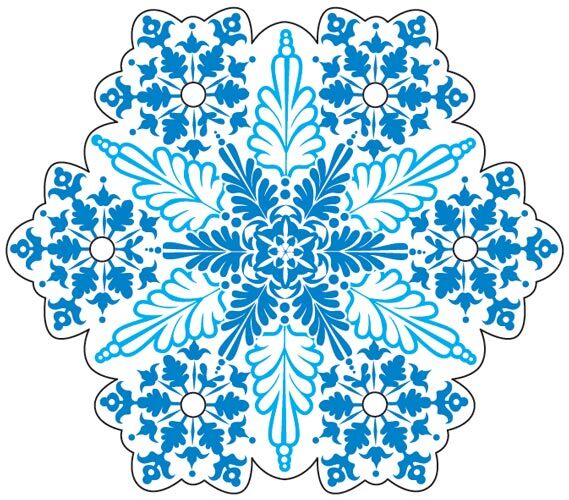 Вырубная фигурка Снежинка М-012883 "Сфера"