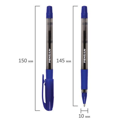 Ручка шариковая масляная синяя 1.0 мм Brauderg PENSAN Sign-UP арт.880185