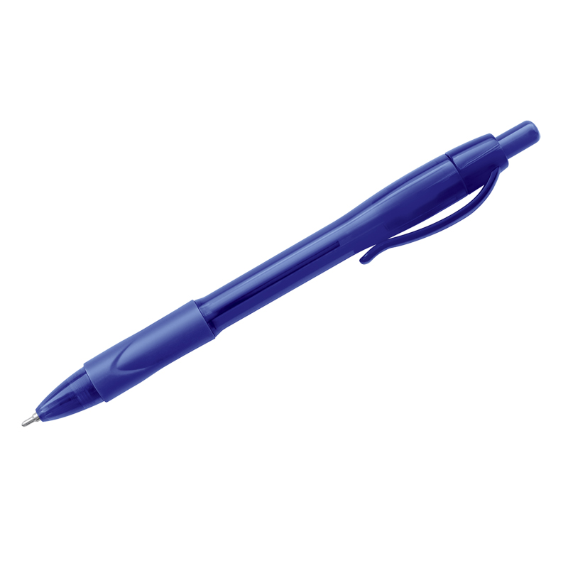 Ручка автомат шариковая синяя 0,7мм масляная OfficeSpace "Nautilus" арт.OBGP_21492