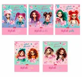 Тетрадь 48 листов клетка А5 на скобе Stylish girls 48Т4мтлВ1_30908