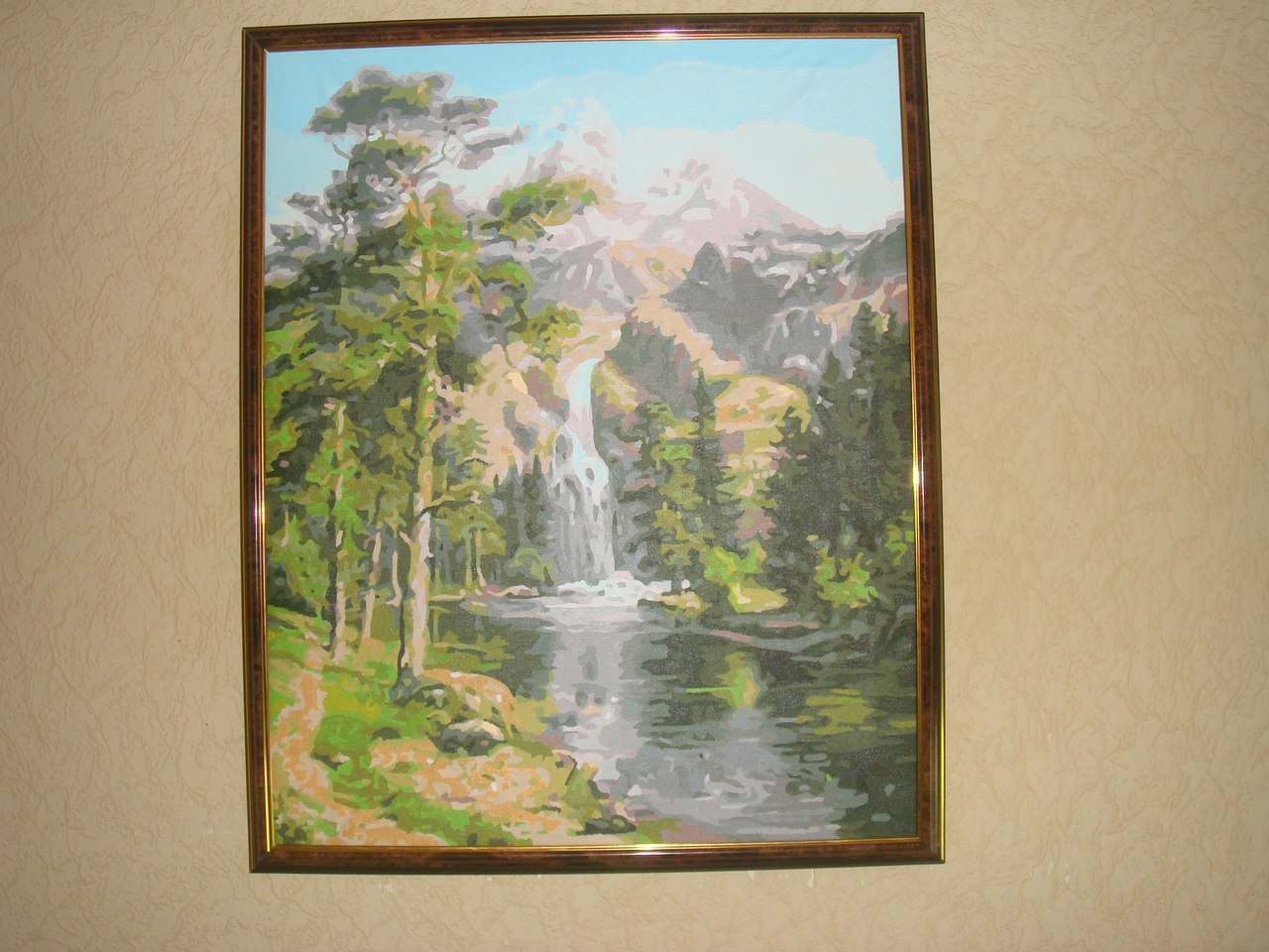 Роспись по номерам картина 40*50 см Водопад "Кокос" Арт.209266