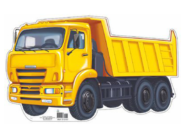 Плакат вырубной А4 Машина грузовик ФМ1-10157