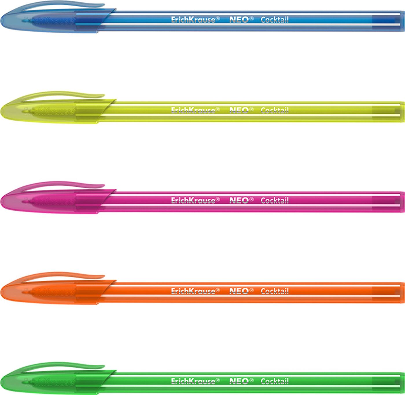 Ручка шариковая синяя 0,7мм ErichKrause NEO Cocktail 33518