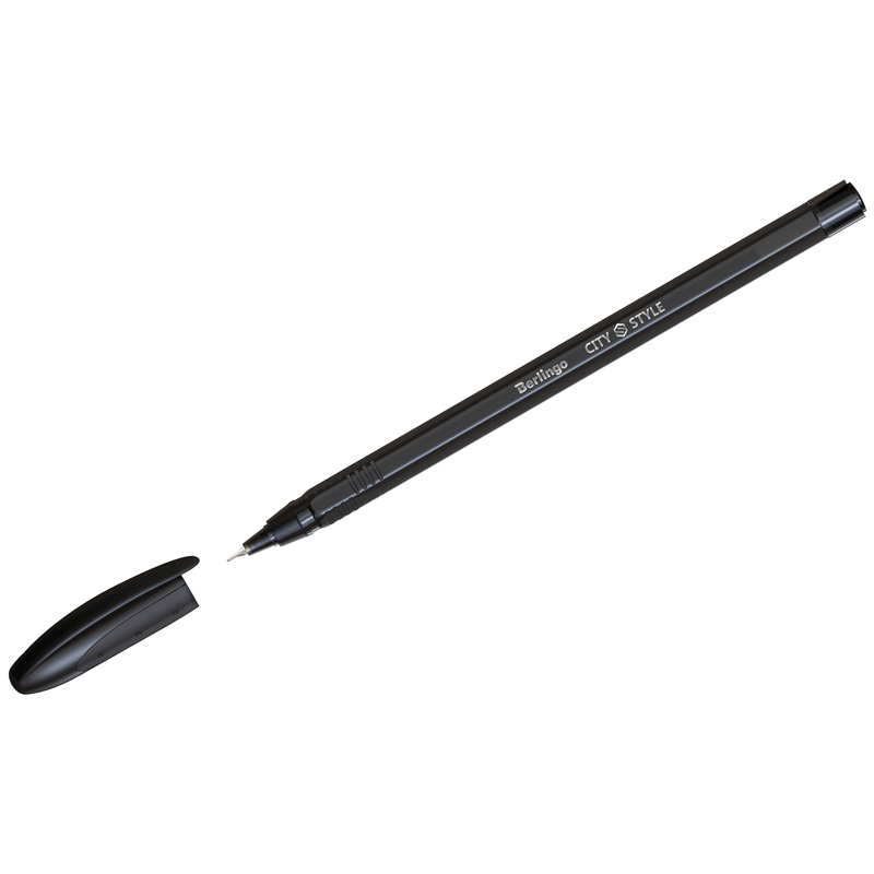 Ручка шариковая черная 0,7мм Berlingo City Style CBp_70763