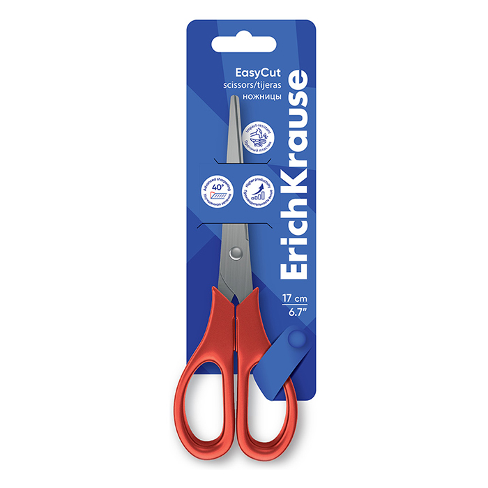 Ножницы 17см ErichKrause EasyCut 60837