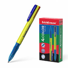 Ручка автомат шариковая  с 4 цветными стержнями 0,7 ErichKrause 4 COLOR 45204