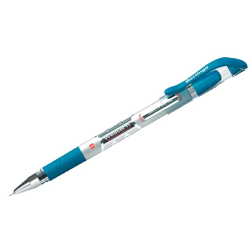 Ручка шариковая синяя 0.5мм  Berlingo "Western" СВр_50822