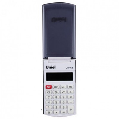 Калькулятор карманный 8 разрядный Uniel UK-12 размер 102*60*12 мм