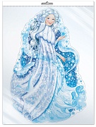 Плакат вырубной А2 Девушка зима ФБ-14076 "Сфера"