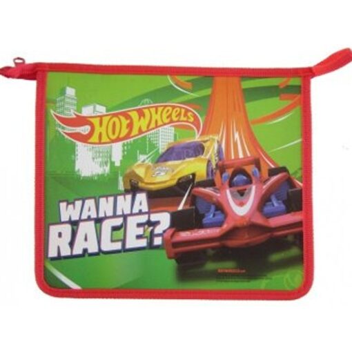 Папка для тетрадей на молнии 1 отделение А5 Hot Wheels арт.71567