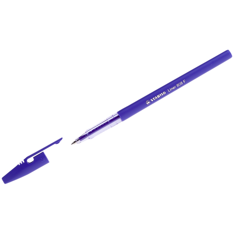 Ручка шариковая синяя STABILO liner 0,5мм 808F1041