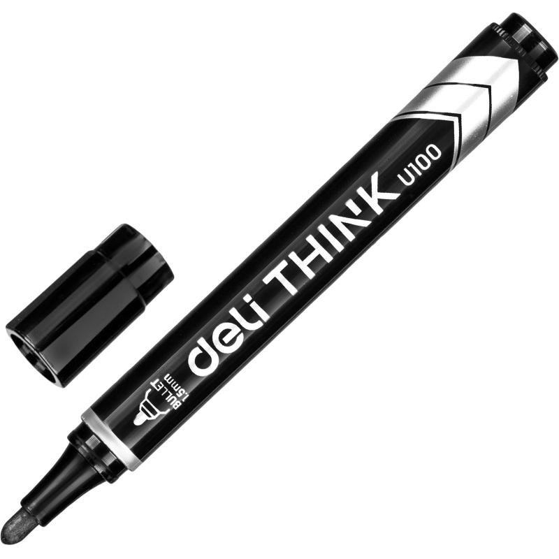 Маркер перманентный 1.55 мм черный deli THINK арт.1407976 