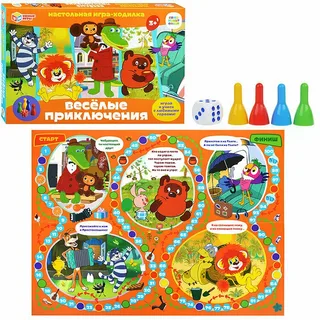 Настольная игра-ходилка "Веселые приключения" Умные игры
