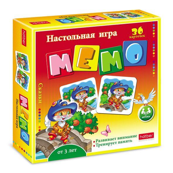 Настольная игра МЕМО 36 карточек Сказки арт.36ИнМ_11097