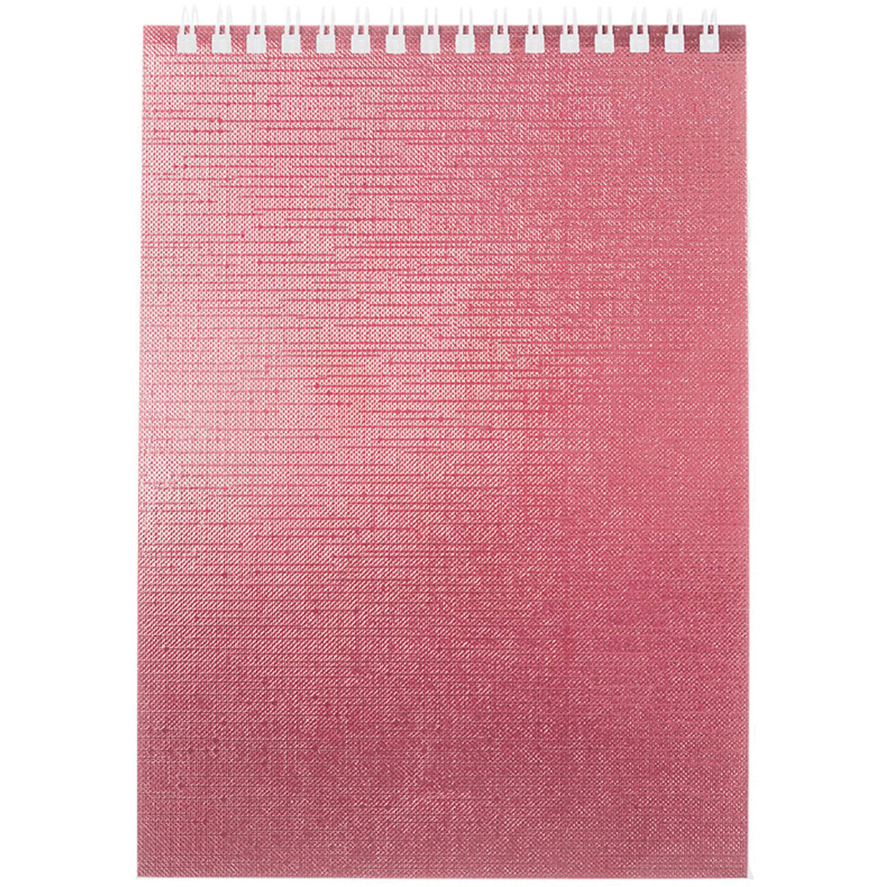 Блокнот А6 40 листов клетка на гребне METALLIC Розовый hatber 40Б6бвВ1гр