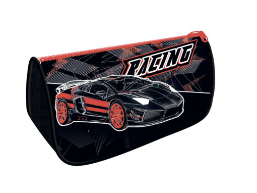 Пенал-косметичка на молнии 220*105*65 мм RACING арт.К-7 1906