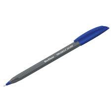 Ручка шариковая трехгранная синяя Berlingo Triangl Silver   CBp_10792