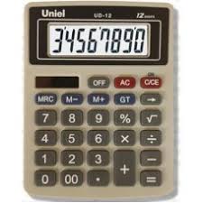 Калькулятор настольный 12 разрядов Uniel UD-12K