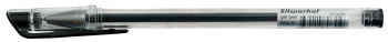 Ручка гелевая черная 0,5 мм Silwerhof Solo арт.1474295
