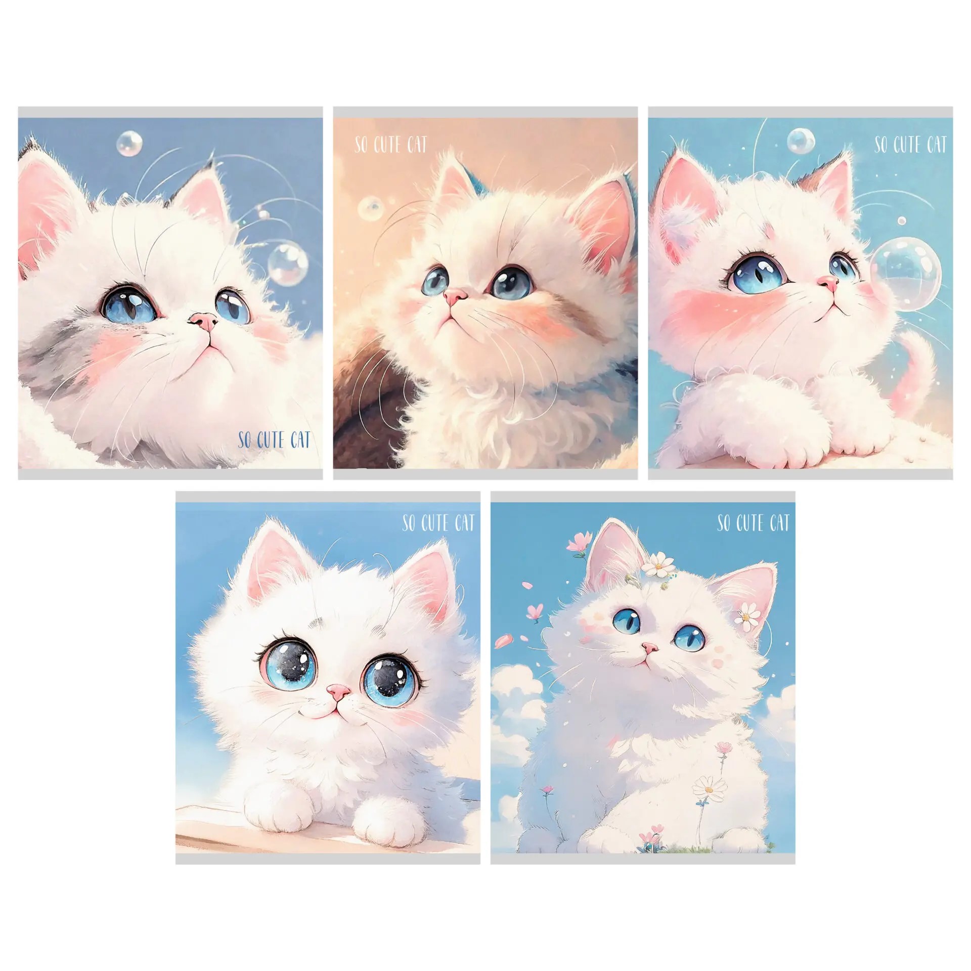 Тетрадь 48 листов клетка "Cute Fluffy" арт.ТК489656