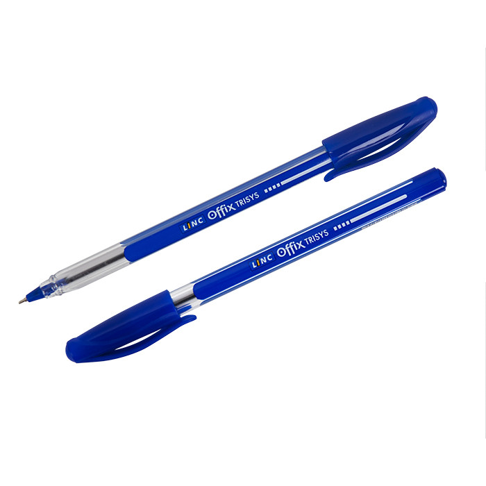 Ручка шариковая синяя LINC TRYSIS  игольчатый наконечник 1650