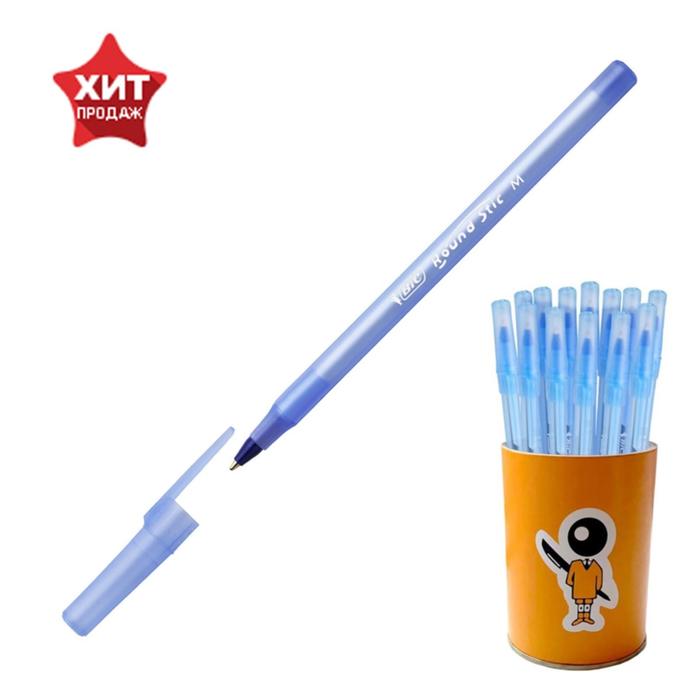 Ручка шариковая синяя BiC Round Stic M
