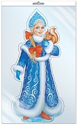 Плакат вырубной А3 Снегурочка с белочкой Ф-13398 "Сфера"