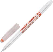 Ручка шариковая масляная красная PENSAN GLOBAL-21 0.5мм арт.2221(0500)