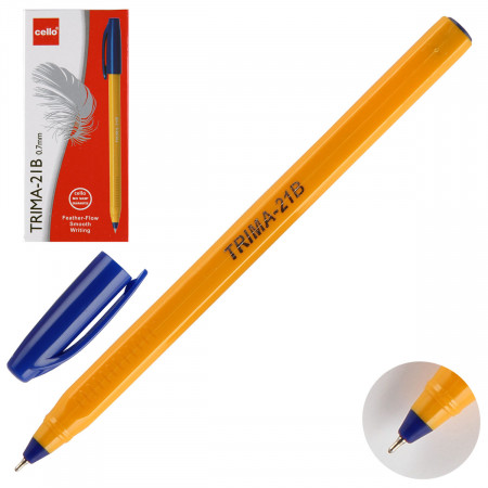 Ручка шариковая синяя Cello TRIMA-21B 0,7мм арт.6326