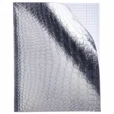 Тетрадь 48 листов клетка А5 Бумвинил METALLIC CROCO Серебро hatber 2380