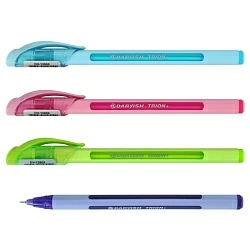 Ручка шариковая синяя 0,7мм DARVISH TRION+ DV-12802